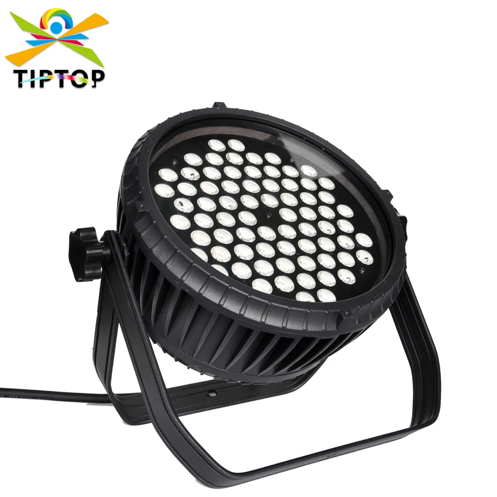 Freeshipping 72x3W Flat Outdoor RGBW Led Par Light DMX Sount Auto Control LCD Display High Power Smooth Spot Wall Washer