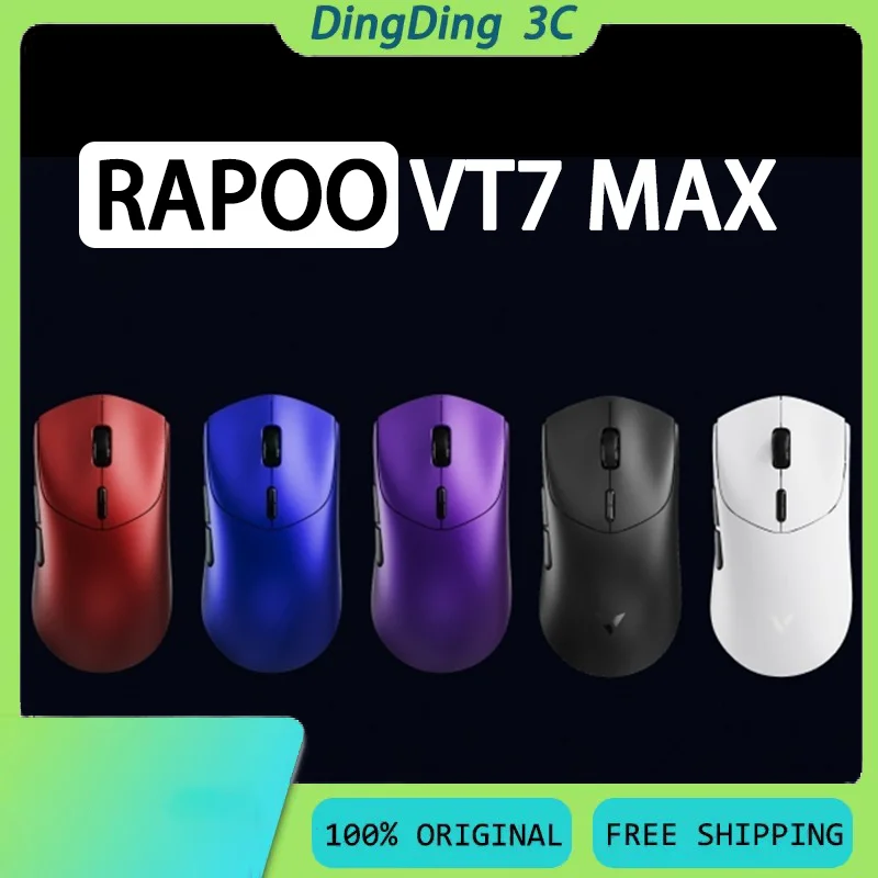 

Беспроводная мышь Rapoo VT7 MAX, 2 режима, двойной 8K, скандинавский чип 54L15, длительный срок службы батареи, эргономичная, легкая офисная игровая мышь на заказ