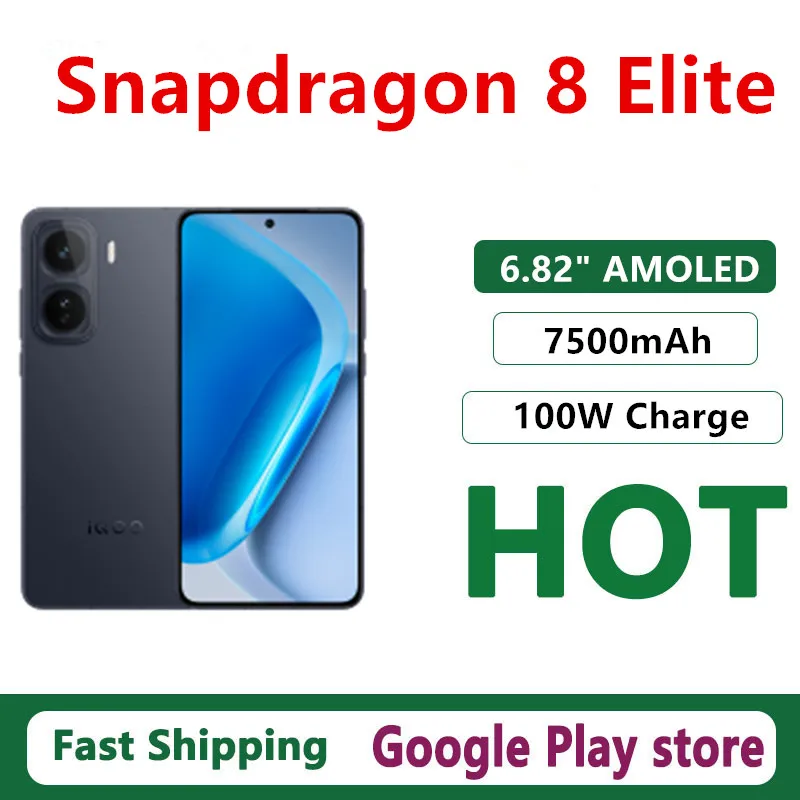 هاتف محمول Vivo Iqoo Neo 11 أصلي Snapdragon 8 Elite Android 16.0 OTA 6.82 بوصة AMOLED 144HZ 50.0MP كاميرا 100 وات شحن 7500 مللي أمبير في الساعة