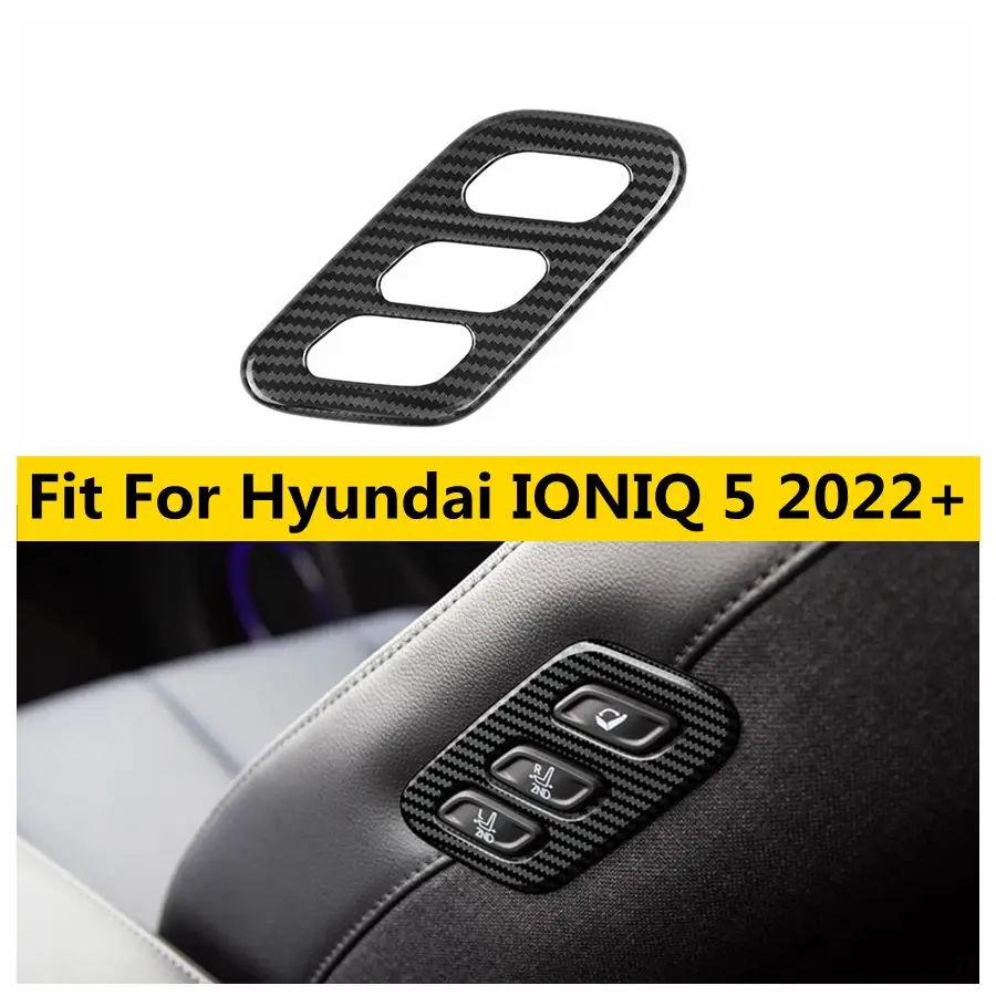 

Car Seat Chair Adjustment Decoration Handle Memory Button Switches Cover Trim Fit For Hyundai IONIQ 5 2022 - 2024 Accessories