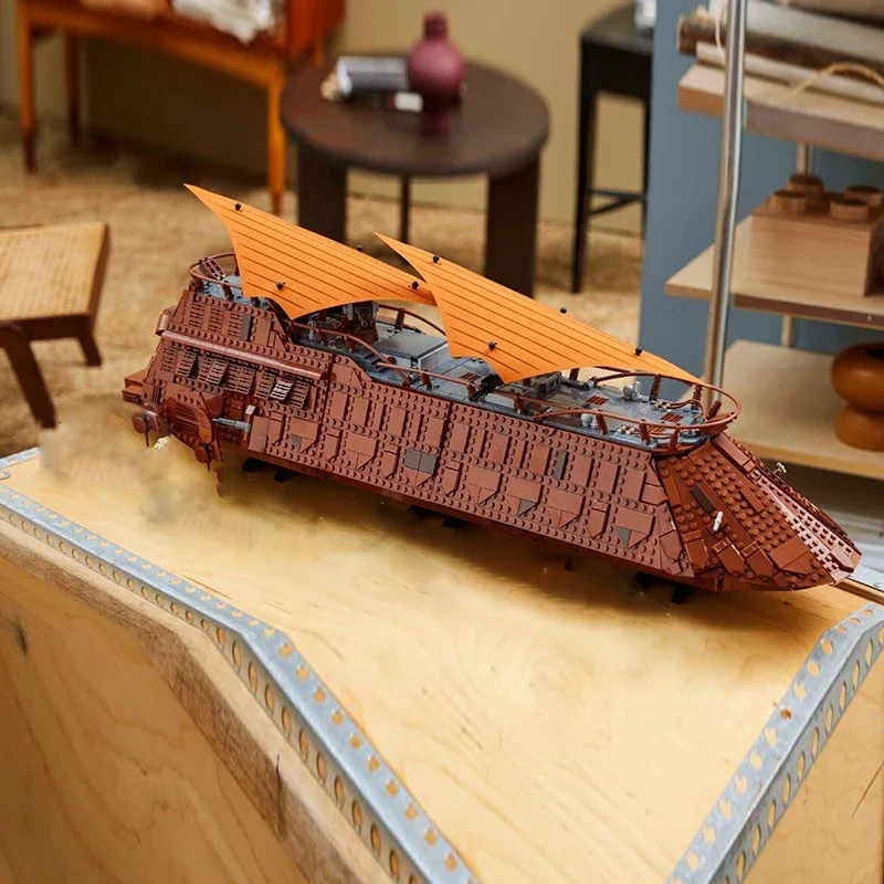 3942PCS Vintage Sail Barge Building Blocks 75397 Kit modello di nave classica da collezione Giocattolo fai da te per adulti Bambini Natale Compleanno