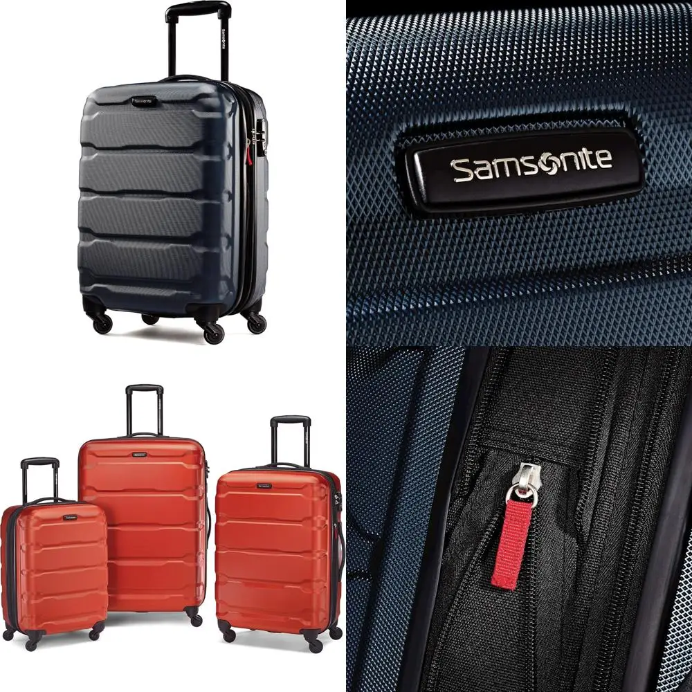 Expandable Hardside Spinner Luggage Navy Blue, Large 28-Inch, Durable Travel Suitcase with Expandable Feature and Smooth Wheels