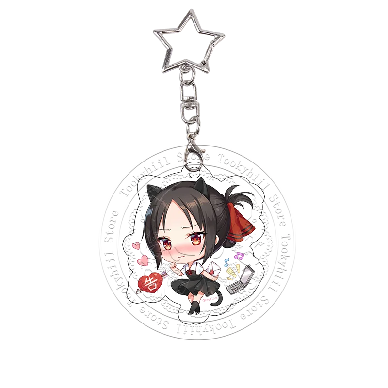 Kaguya-sama: Love Is War Acryl-Schlüsselanhänger-Set Kaguya Shinomiya Miyuki Shirogane Chika Fujiwara Niedliche Anime-Anhänger Festivalgeschenk – Detail 10