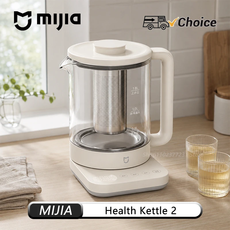 new-mijia-health-kettle-2-15l-1200w-electric-tea-brewer-316l-stainless-steel-heating-plate-tea-infuser-8-cooking-modes-220v-cn
