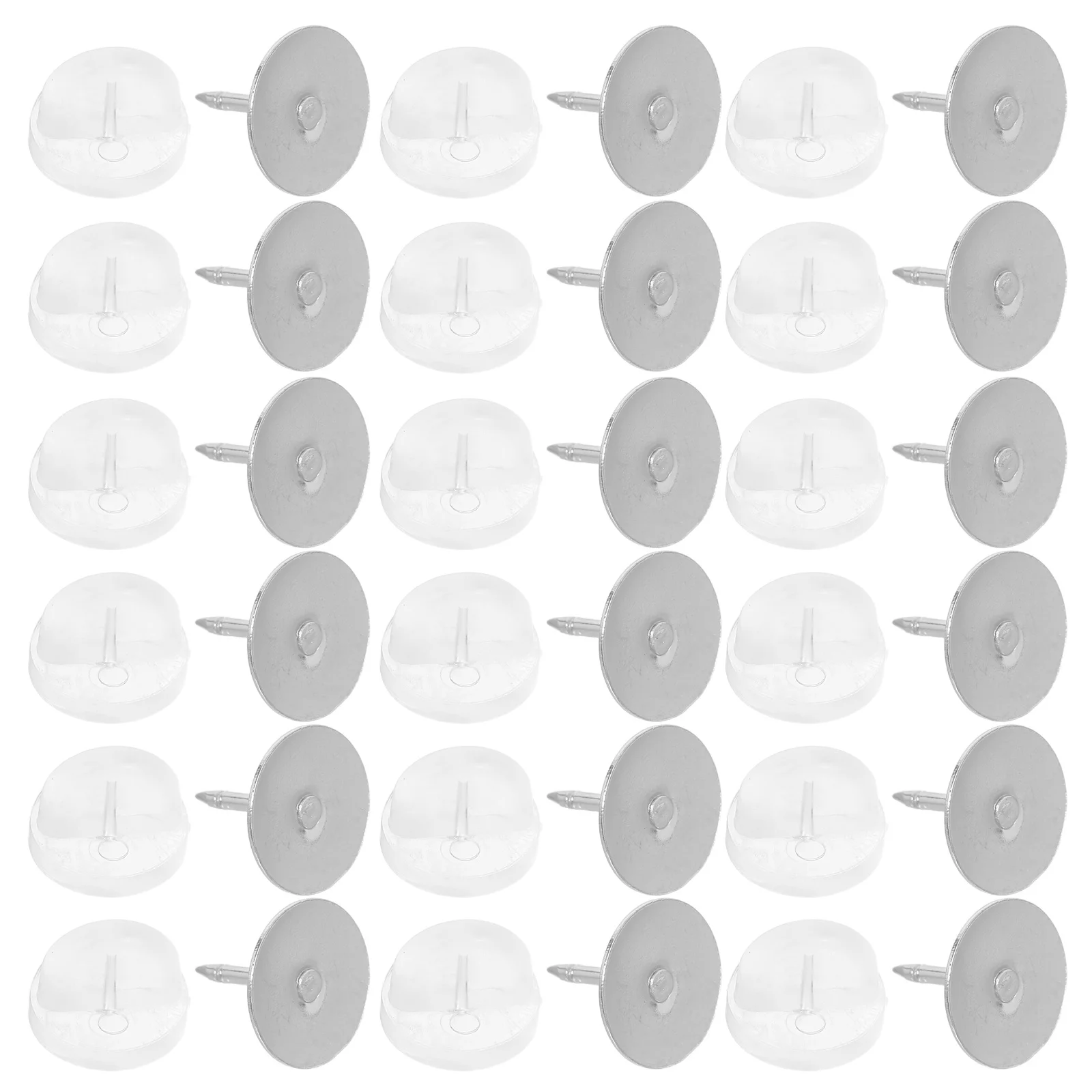 100 مجموعات دبوس ظهورهم المطاط الشفاف قفل حفظة سهلة التركيب لشارات دبابيس المينا دبابيس المشاريع الحرفية