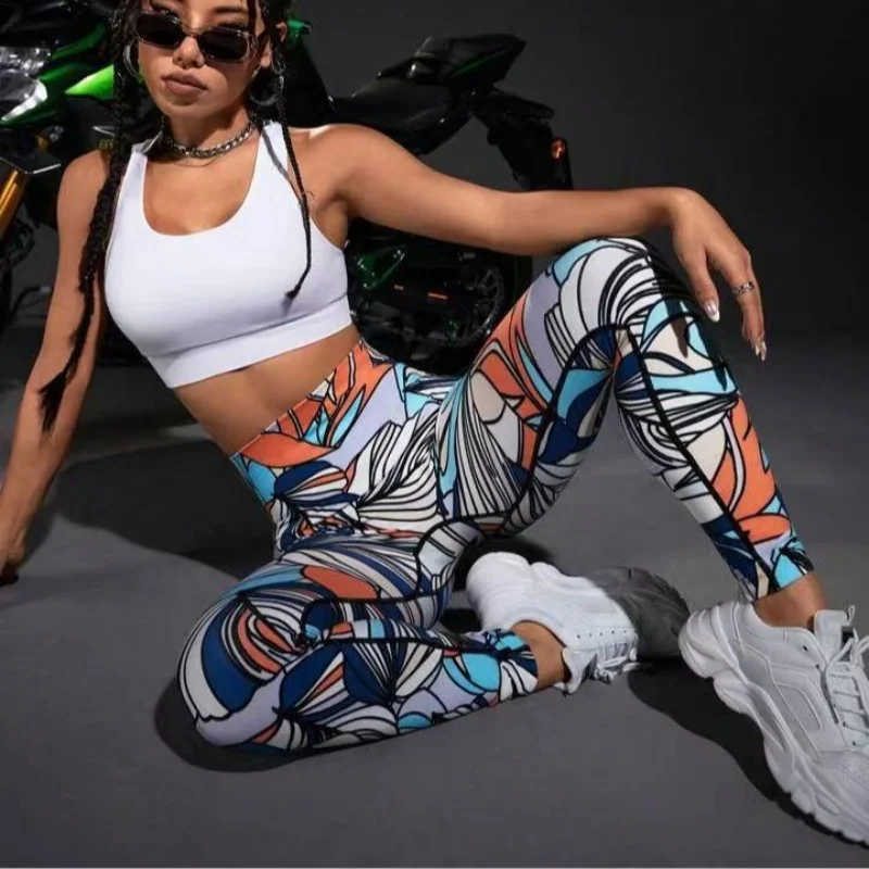 Women 3D Print Seamless Leggings High Waist Thick Fitness Yoga Pants Push Up Legging Sports  Gym Workout Tights