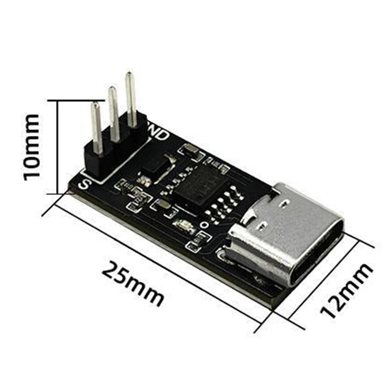 Sequre ESC-LINK อัปเกรดเฟิร์มแวร์ ESC สำหรับ2670 blheli 32เฟิร์มแวร์และเฟิร์มแวร์ AM32ตัวควบคุมความเร็วอิเล็กทรอนิกส์1ชิ้นสีดำ