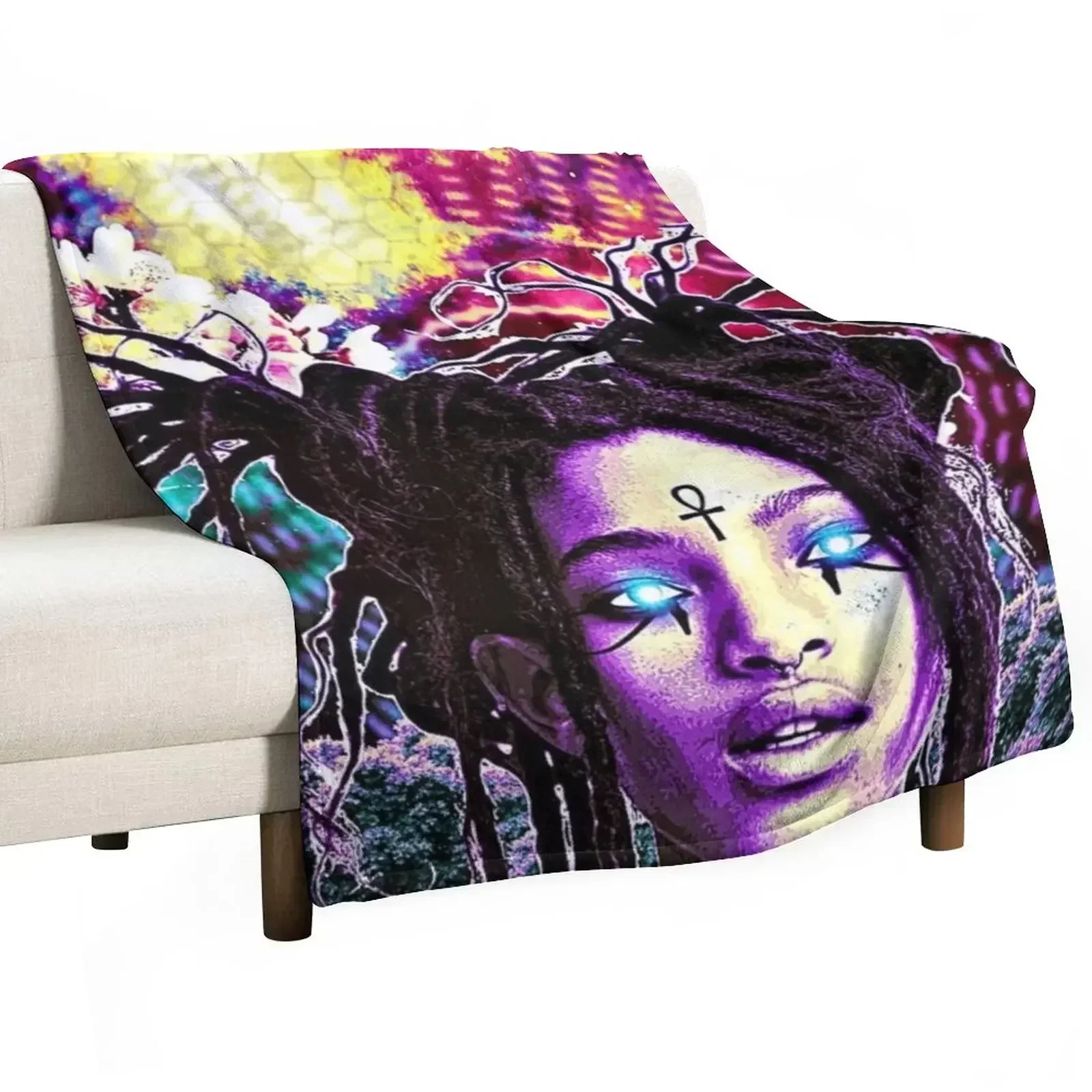 Willow Smith Throw Blanket Baby Stuffeds anime Bed Hairys Winter beds Blankets