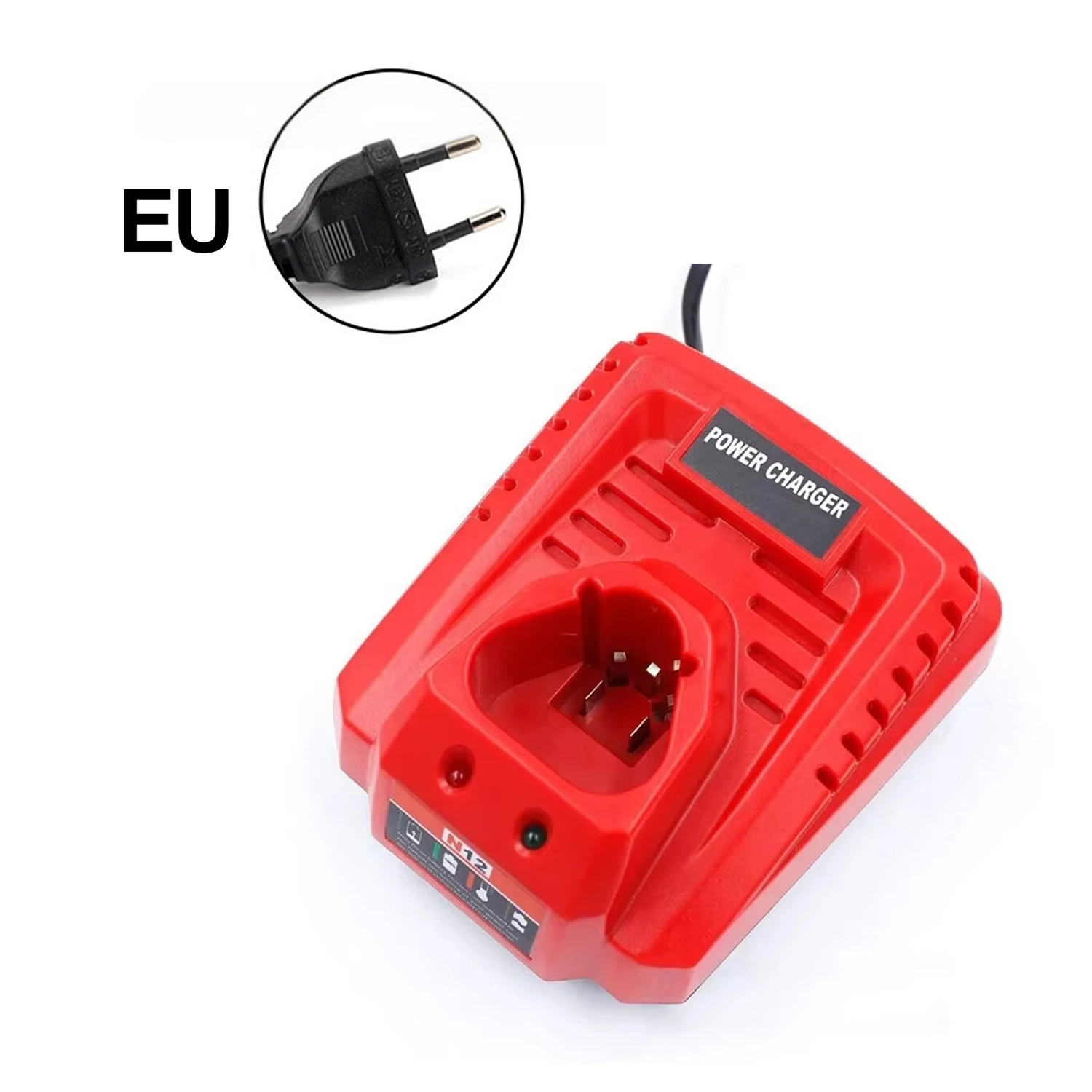Newest Battery Charger for Milwaukee M12 N12 Lithium-Ion Battery 3A Fast Charging Replacement 48-11-2401 48-11-2402 C12B C12BX