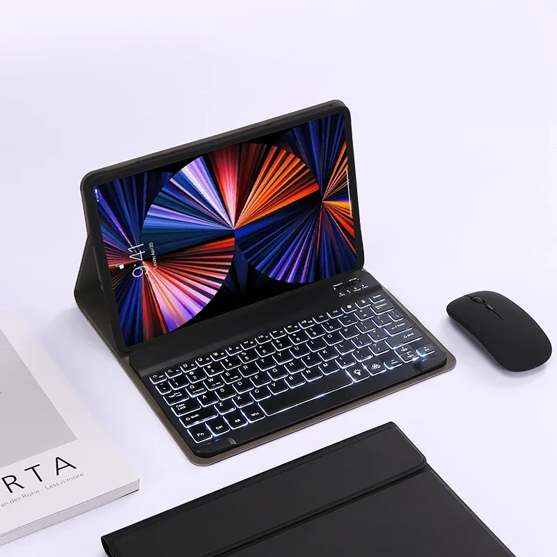

Case with Backlit Keyboard for Honor Pad 9 Case 12.1 Inch HEY2-W09 Stand Capa Cover for Honor Pad 9 Keyboard Case Russian Arabic