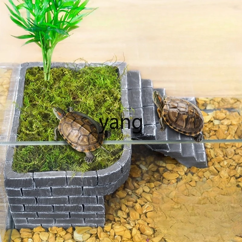 

LMM turtle drying platform, escape house landscaping, high water level turtle drying platform