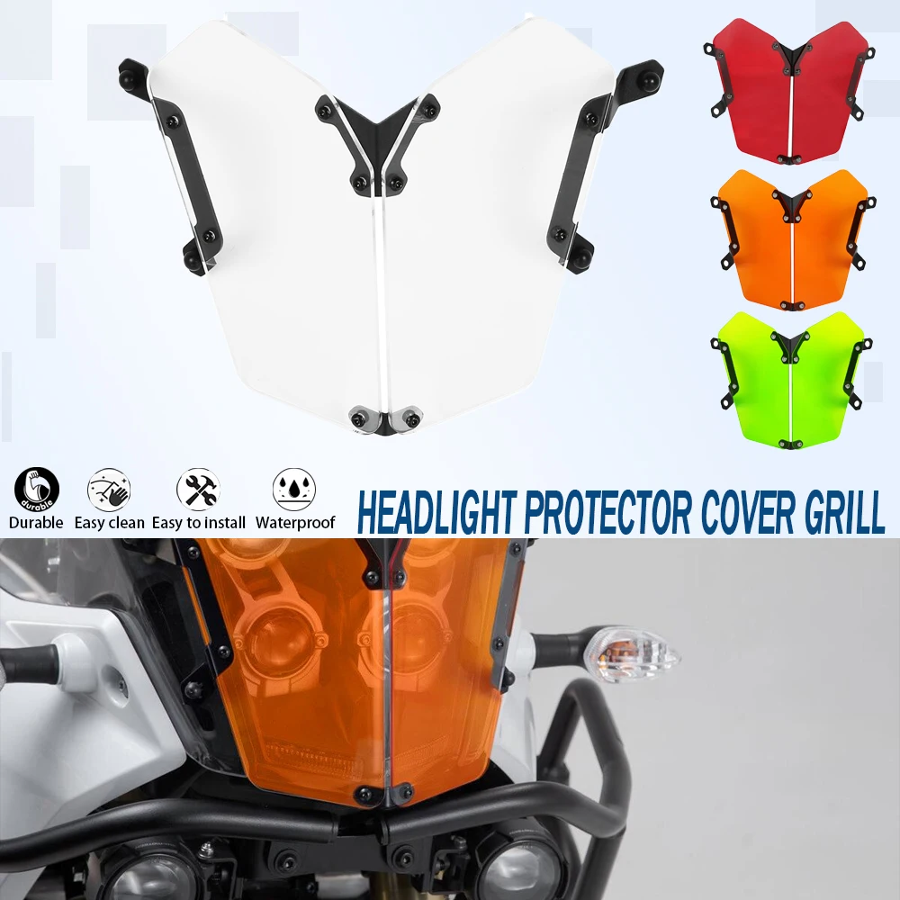 

For YAMAHA Ténéré 700 World Raid/TENERE 700 World Raid DM11 Motobike Headlight Head Light Guard Protector Cover Grille 2022-2023