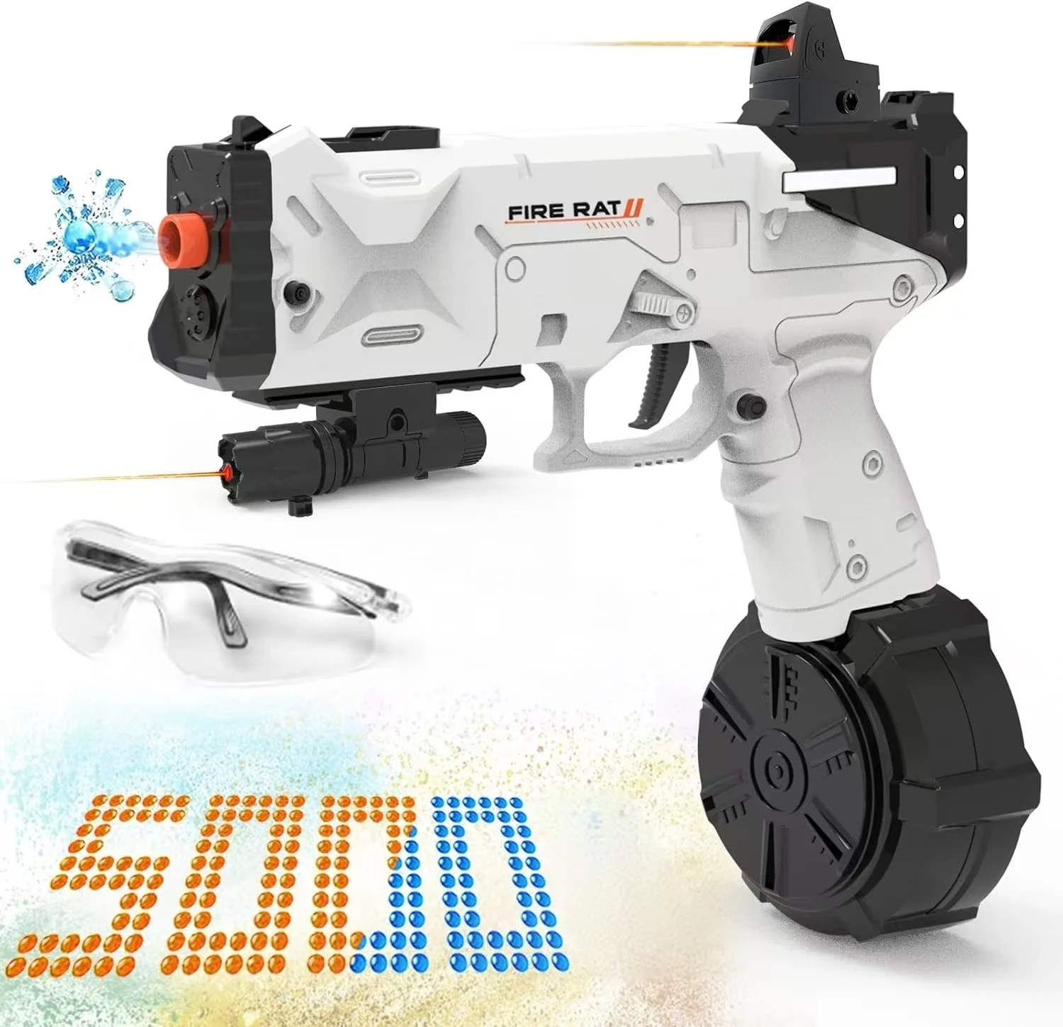 Automatic Splatter Ball Blasting ชาร์จของเล่นปืน Hydrogel เกมกลางแจ้งอาวุธ Pistola ลูกปัดน้ําปืนพกสําหรับผู้ใหญ่เด็ก