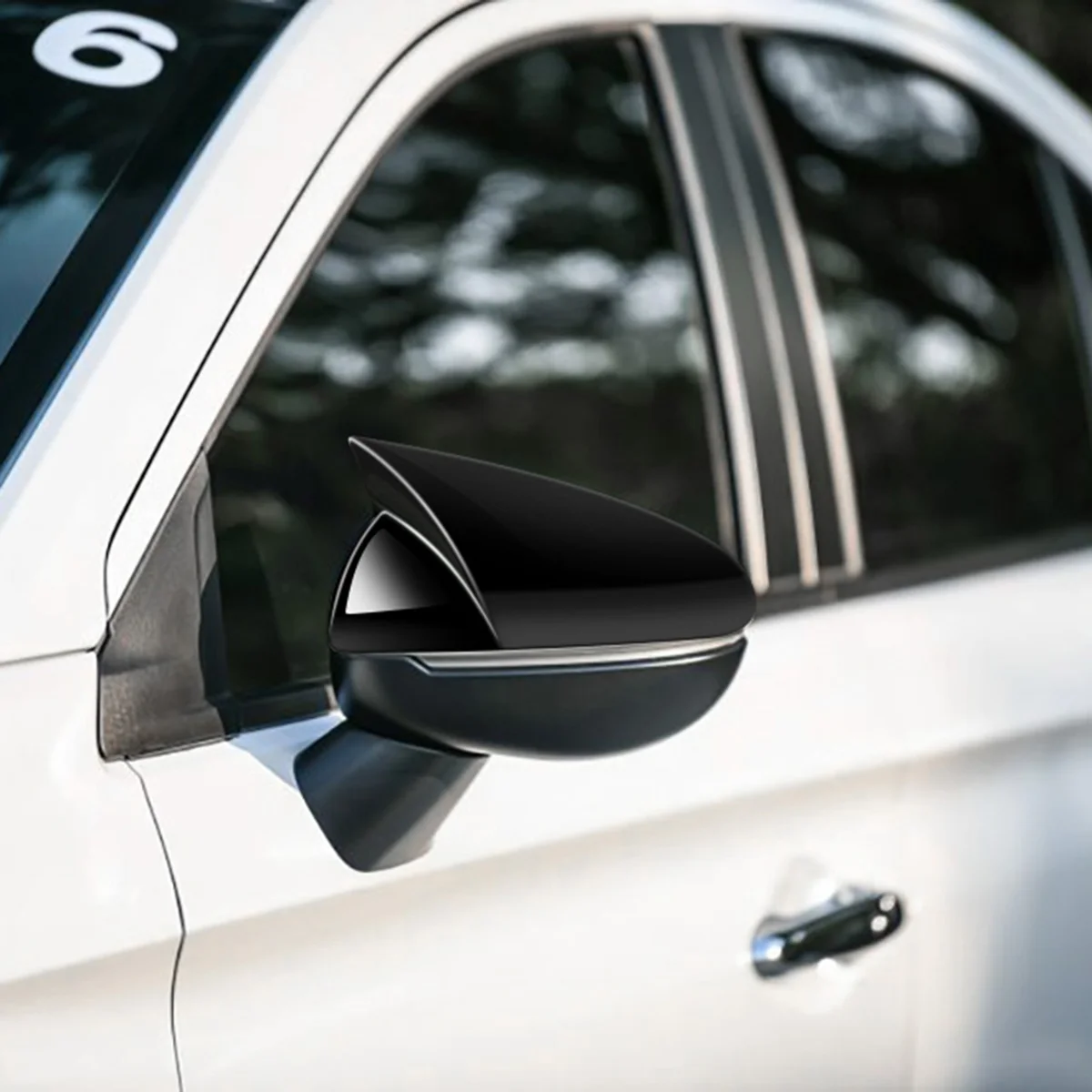 

LGW-u1Pair Car Exterior Rearview Door Mirror Cover for Honda City / Hatchback GN2 GN3 2020-2023 Side Mirror Housing Caps