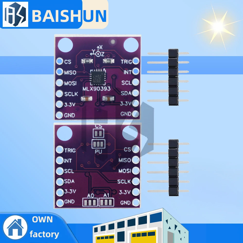 mlx90393-tres-sensor-hall-digital-posicao-3d-da-placa-sensor-de-deslocamento-angular-rotacional-sem-contato-para-arduino