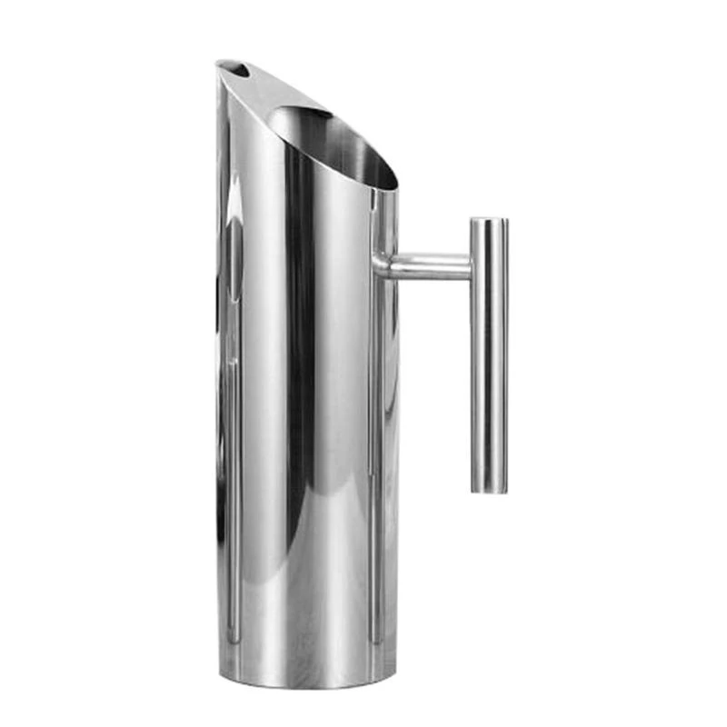 ●Stainless Steel Water Pitcher With Ice Guard Tea Pot Kettle Jug Cold Beverages Juice Pot Ktv Bar Accessories 1L