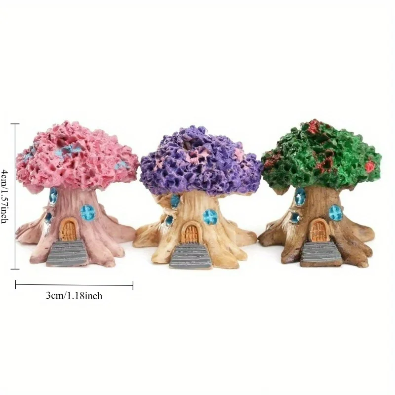 2Pcs Micro Landscape House Miniature Random Style Craft Micro Landscape Decoration