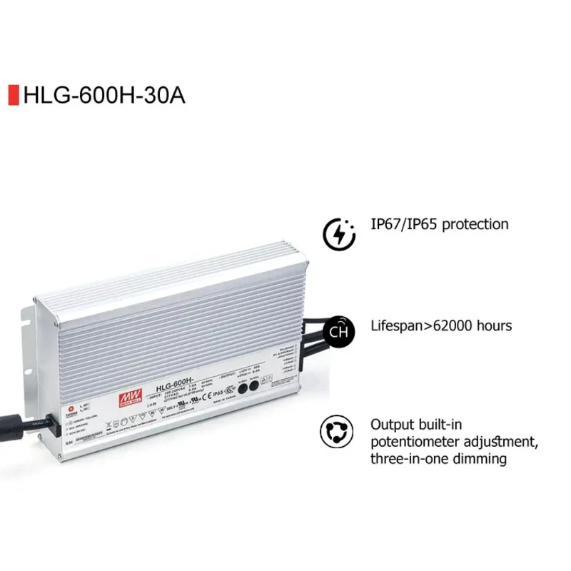 Mean Well HLG-600H-…