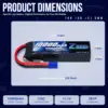2.54s Zeee-3/4sバッテリー,14.8v,120c,10000mah,ソフトケース,RCカー,タンク,トラック,電車,無線制御部品用のプラグ付き,2個 3
