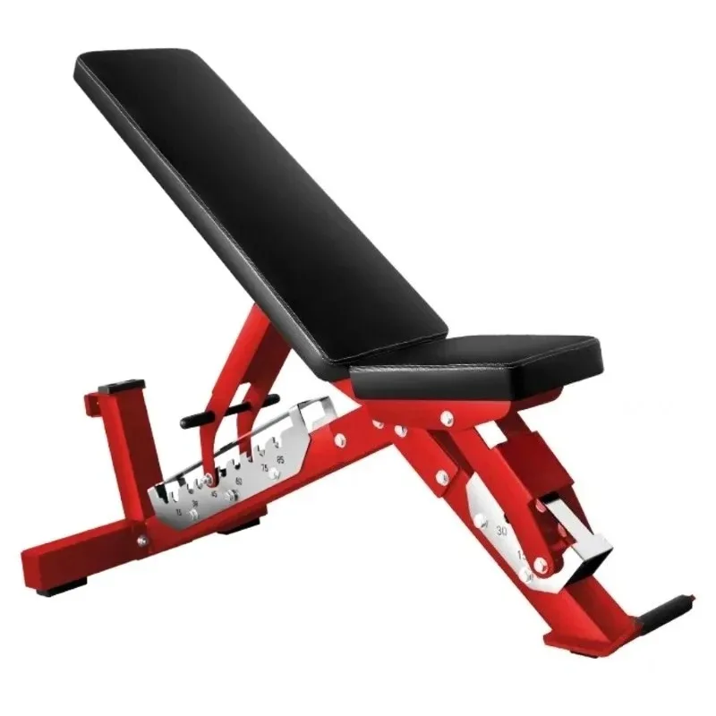 Multi-functional Adjustable Dumbbell Bench for Home or Commercial Use Folds Upright for Storage Space-saving Design
