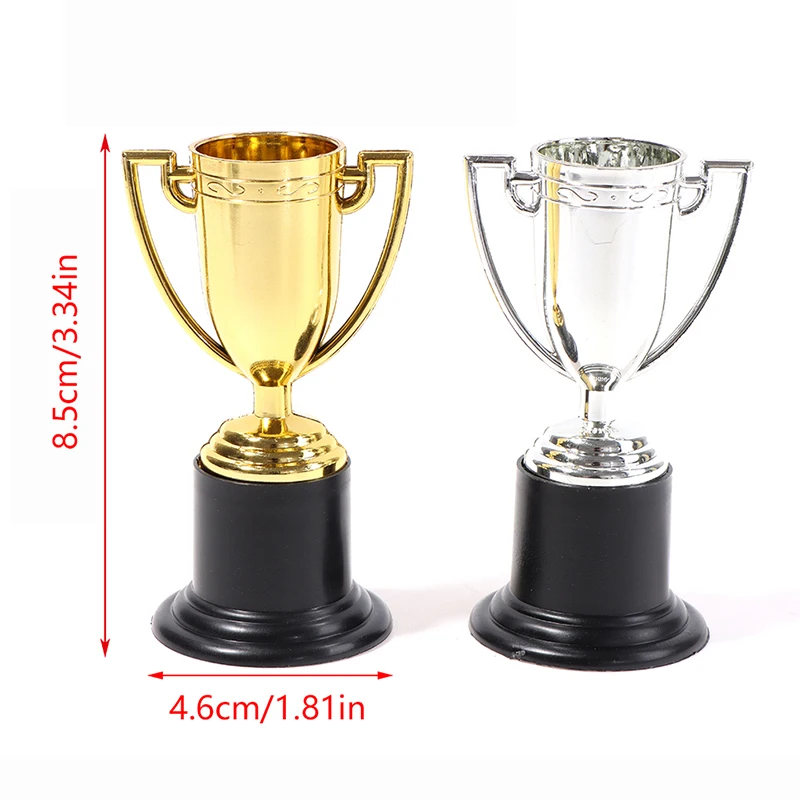 Mini Trophy Gold And Silver Football Cup Trophy Sports Event Birthday Party Children's Party Stuffed Gift