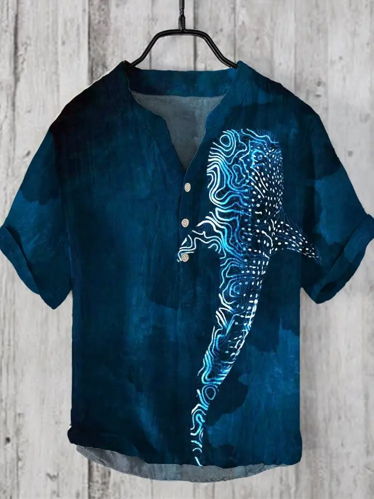 2024 shirt men's autumn and winter printed short sleeved street casual, comfortable, versatile, high-end, American eagle picture