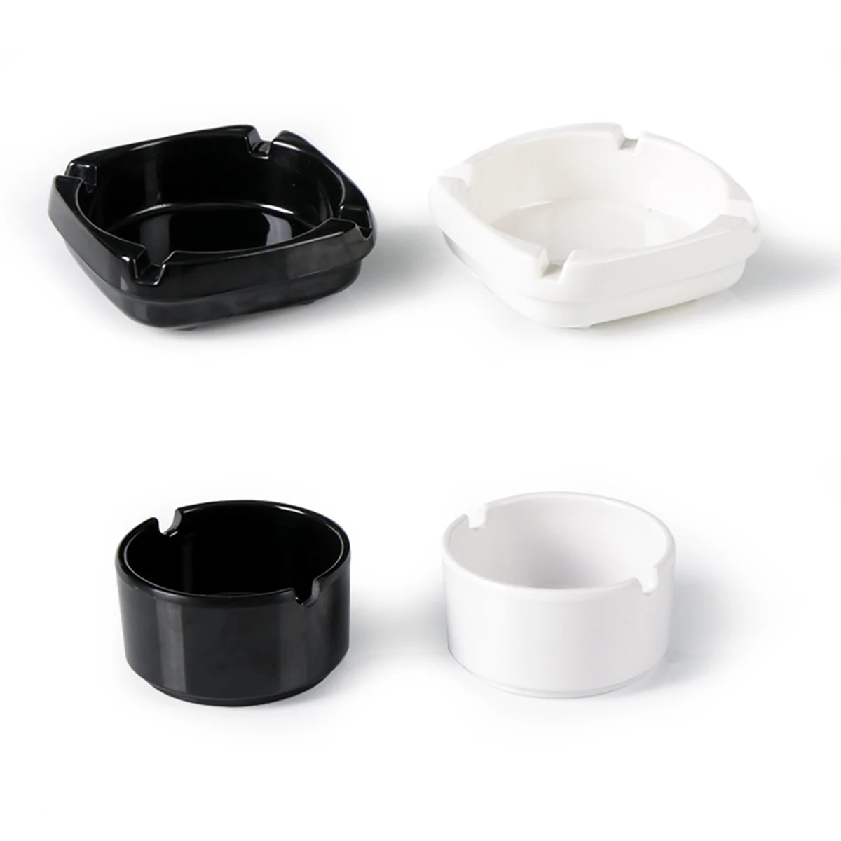 

Portable Ashtray Round Melamine Easy Clean 2 Household Smoking Patio Garden Bar Imitation Porcelain Ashtray Outdoor