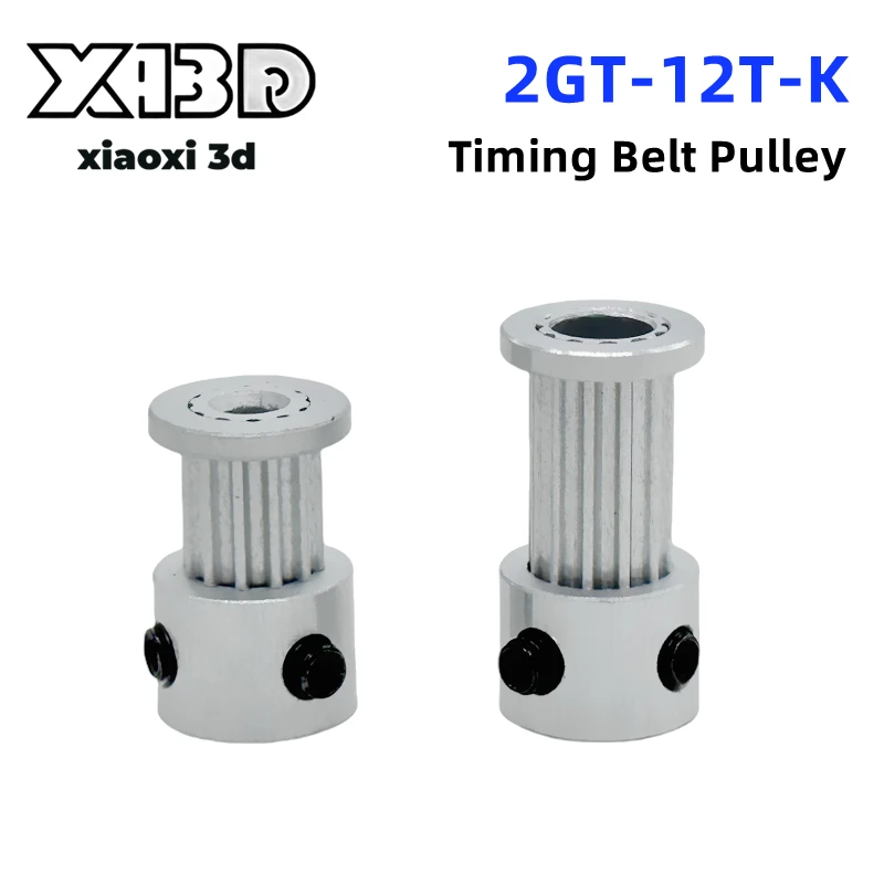 3D Printer Parts GT2 Timing Pulley 12T 12Tooth 2GT Bore 3 3.17 4 5mm 2GT-6mm/10mm Synchronous Wheel Gear Part For Width 6mm 10mm