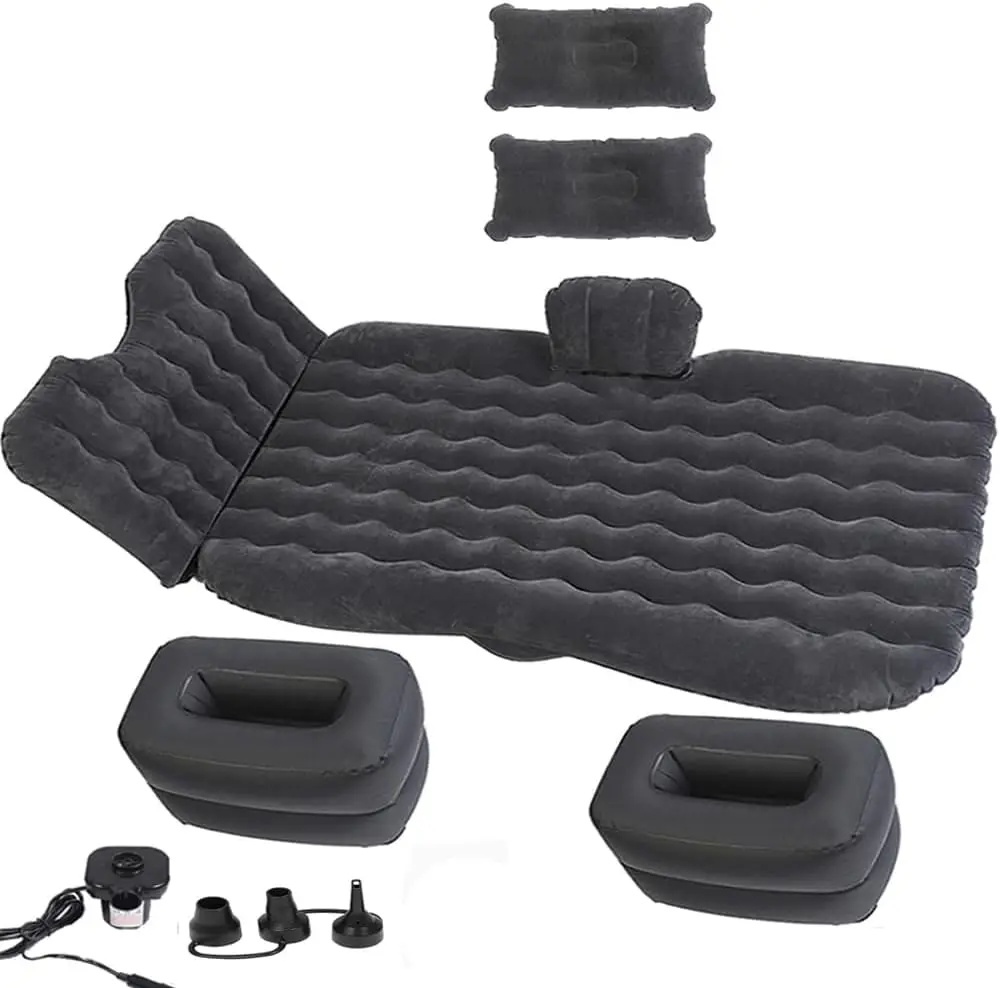 

Inflatable Car Air Mattress with Pump, Portable Sleeping Bed for Car & Camping