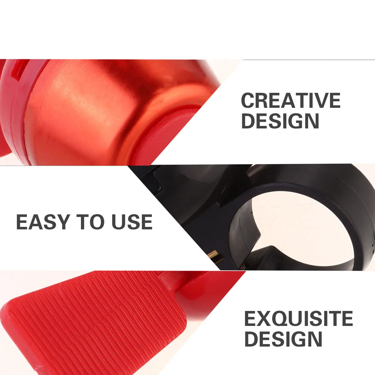 3Pcs Bike Bell Biking Safety Warning Crisp Clear Sound Easy to Use High-Quality Materials Durable Long-Lasting Random Color