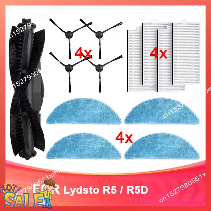 ABCL Compatible For Lydsto R5 / R5D Spare Parts Main Side Brush Hepa Filter Mop Cloth Dust Bag Accessories Consumables
