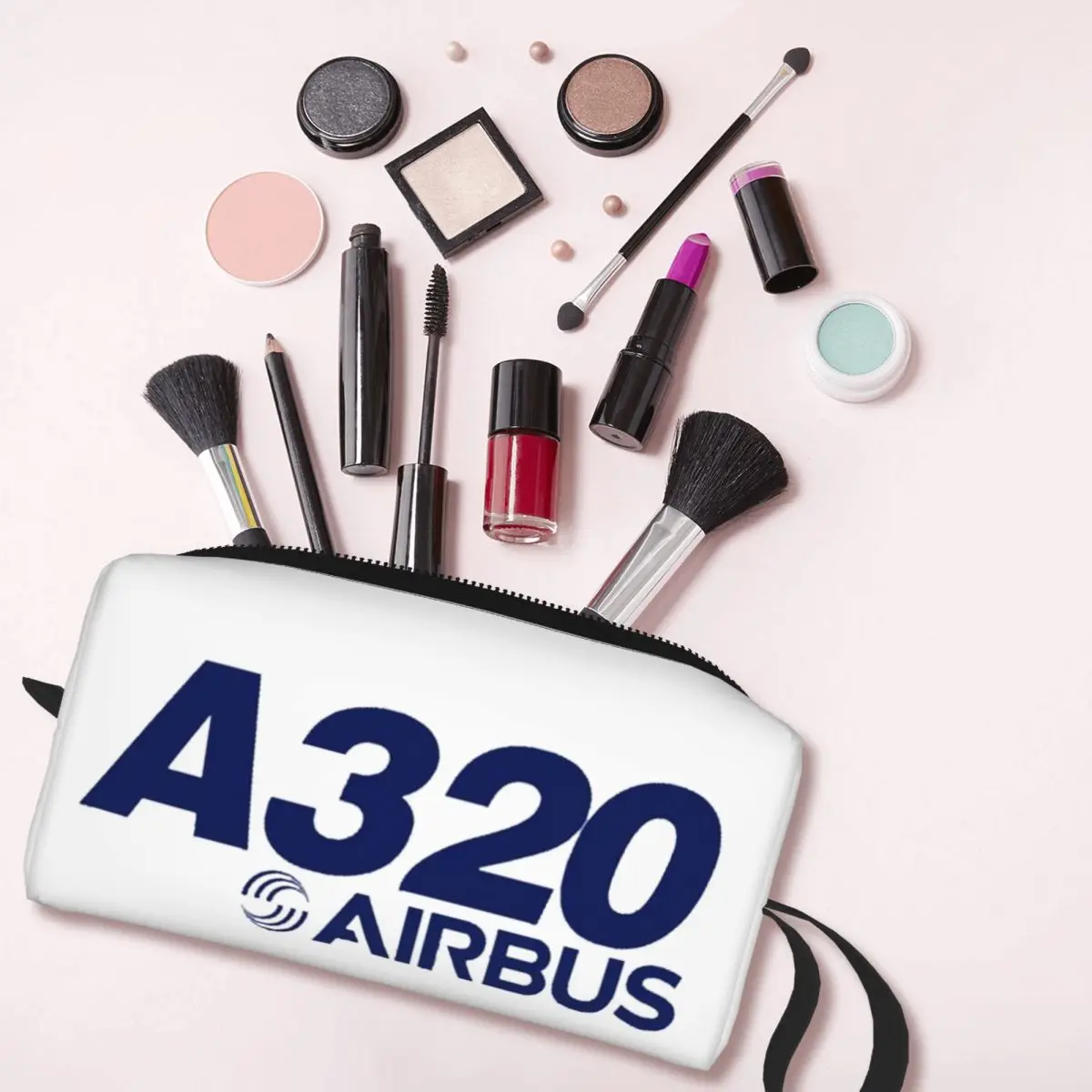 مقلمة شعار ايرباص A320 للبنين والبنات صندوق القلم المدرسية حقيبة أقلام رصاص لوازم مكتبية منظم حقيبة مستحضرات التجميل النسائية للسفر