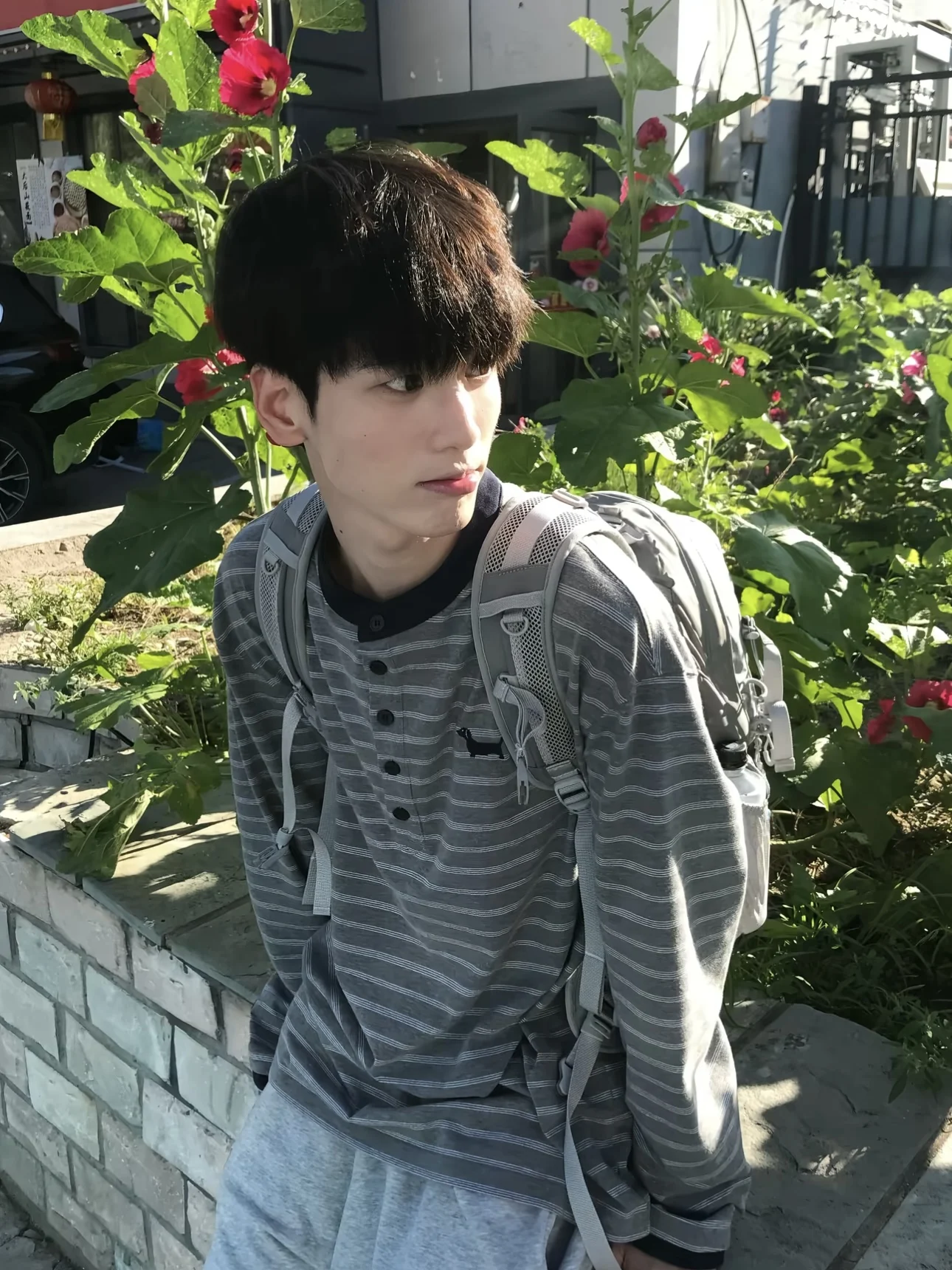 

Американский повседневный полосатый длинный воротник Sve Henry, свободный топ для похудения для мужчин и женщин, удобная одежда для отдыха