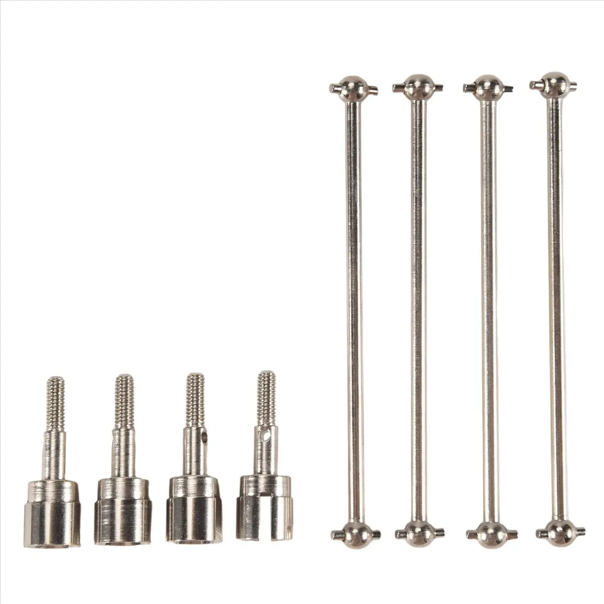 【STOCK】08029 Dogbones 89.5mm & Stub Wheel Axle 02033 Drive Shaft for 1/10 Car Truck Replacement Silver
