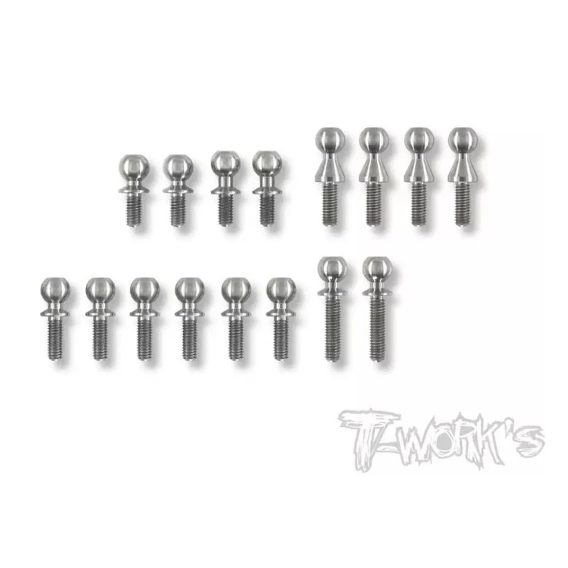 

Original T works TP-107 64 Titanium Ball End Set (For TEKNO EB410.2)Professional Rc part