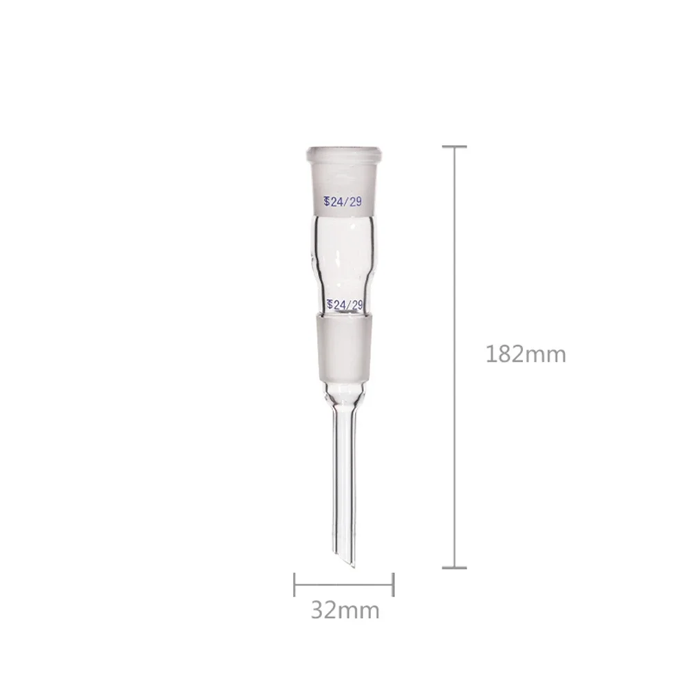 14/23 19/26 24/29 29/32 Standard Joint Vacuum Distillation 105 Deg Elbow Straight Tail Tube Lab Glassware Chemical Experiment