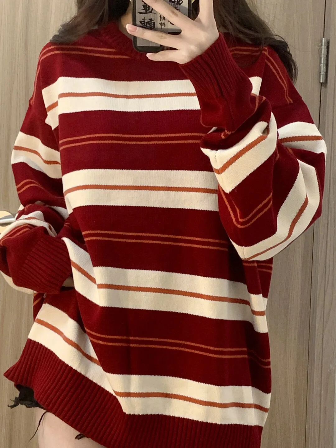 

Japanese Striped Sweater Women's 2022 New Design Oversize Sweater Top Cashmere Pullover Long Sleeve Top Za Fashion Y2k Clothes