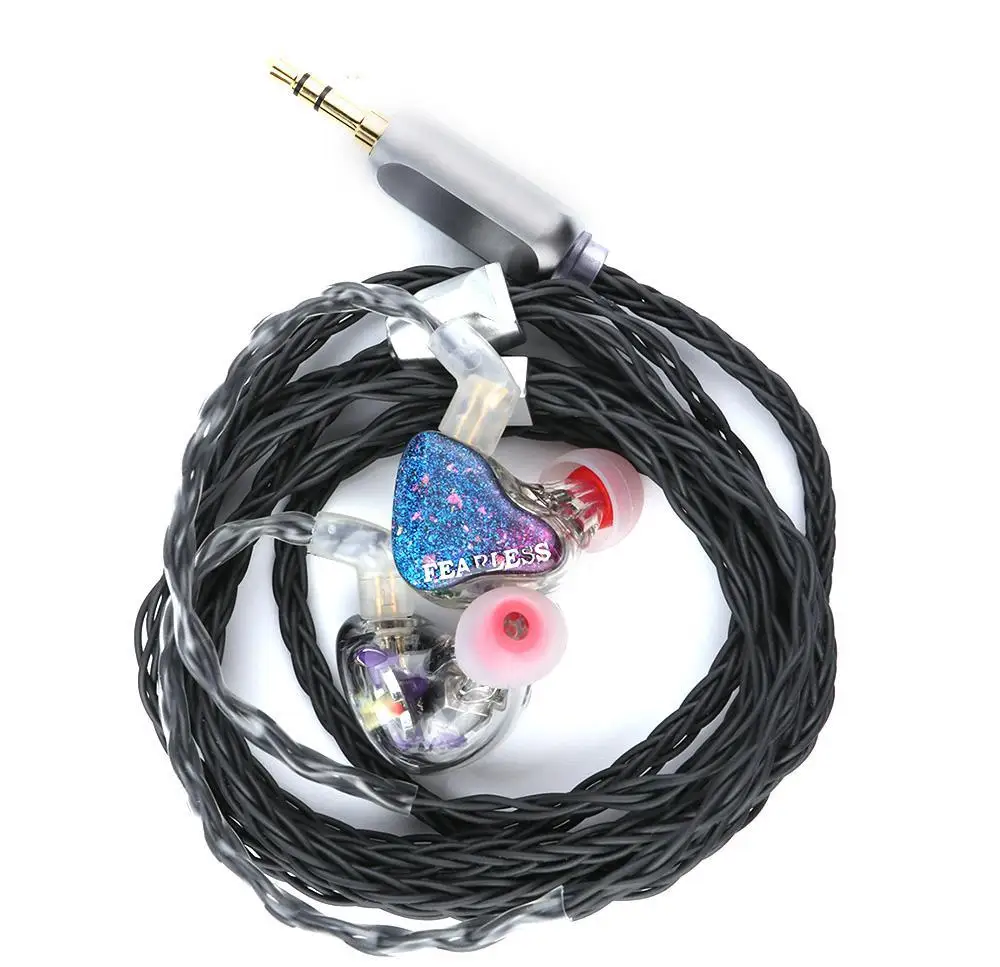 Fearless Audio Tequila 1DD + 6BA سائق هجين داخل الأذن سماعة 8 مللي متر ثنائي المغناطيسي Hifi شاشة موسيقى استوديو اوديوفيلي 2 دبوس ياربود