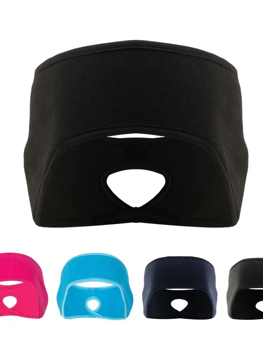 AliExpress WRELS Winter Running Earmuff Windproof Ear Protection Polar Fleece Women Ponytail Headband Anti-Cold Warm Outdoor Cycling Ear Flaps