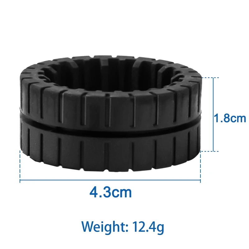 Adequado para irobot braava jet m6 vassoura esfregando aro de pneu de pano, 18 acessórios de coldre de pneu pneus antiderrapantes de substituição
