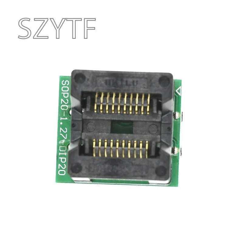 Top Quality Chip programmer SOP20 1.27   wide body SOP8 adapter socket to DIP20