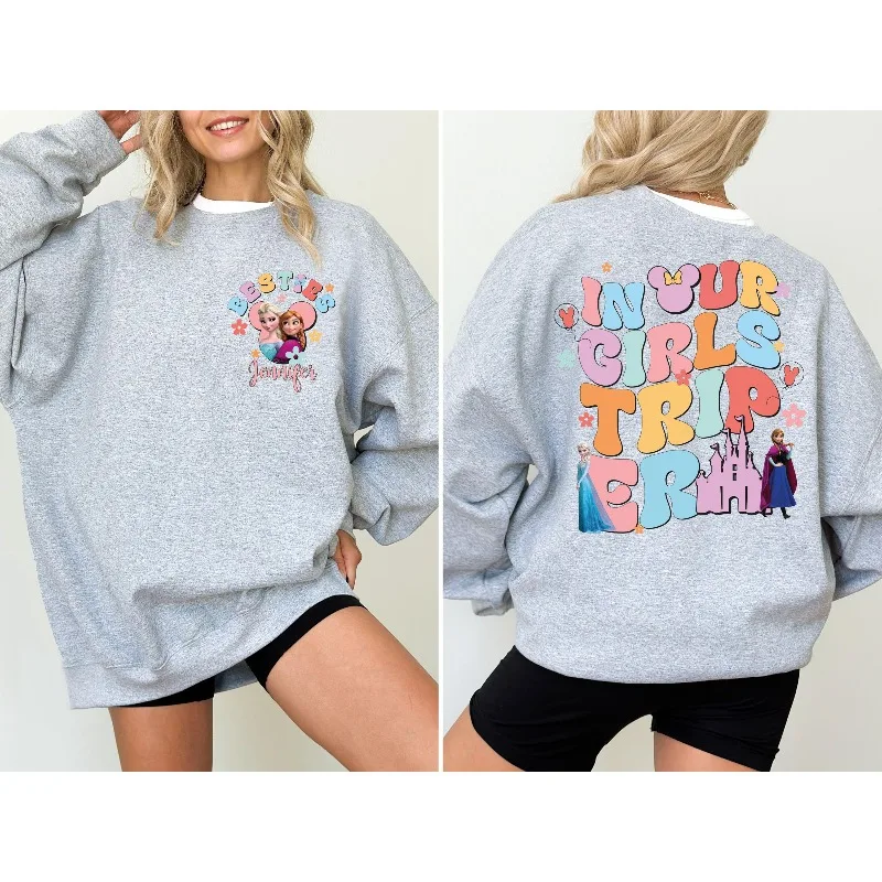 مجموعة إلسا وآنا بيست هوديس النسائية للخريف والشتاء الجديدة للرجال والنساء ملابس غير رسمية على الموضة للشارع #1