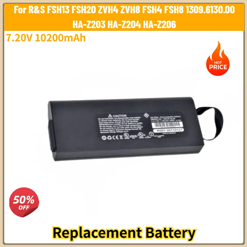 For R&S FSH13 FSH20 ZVH4 ZVH8 FSH4 FSH8 1309.6130.00 High Quality HA-Z203 HA-Z204 HA-Z206 7.20V 10200mAh Replacement Battery