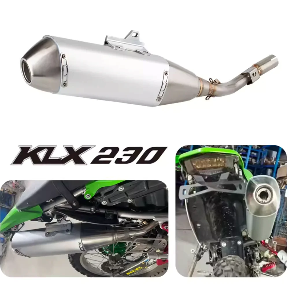 

Motorcycle Full Exhaust system Yoshimura Escape Moto Modified Slip on For KLX230L KLX230R 2020-2023 KLX230