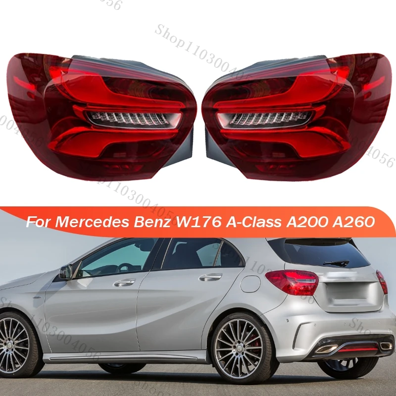 

Для Mercedes Benz W176 A-Class A200 A260 2016-2018 задний фонарь стоп-сигнал предупреждающий сигнальный светильник автомобильные аксессуары задний фонарь