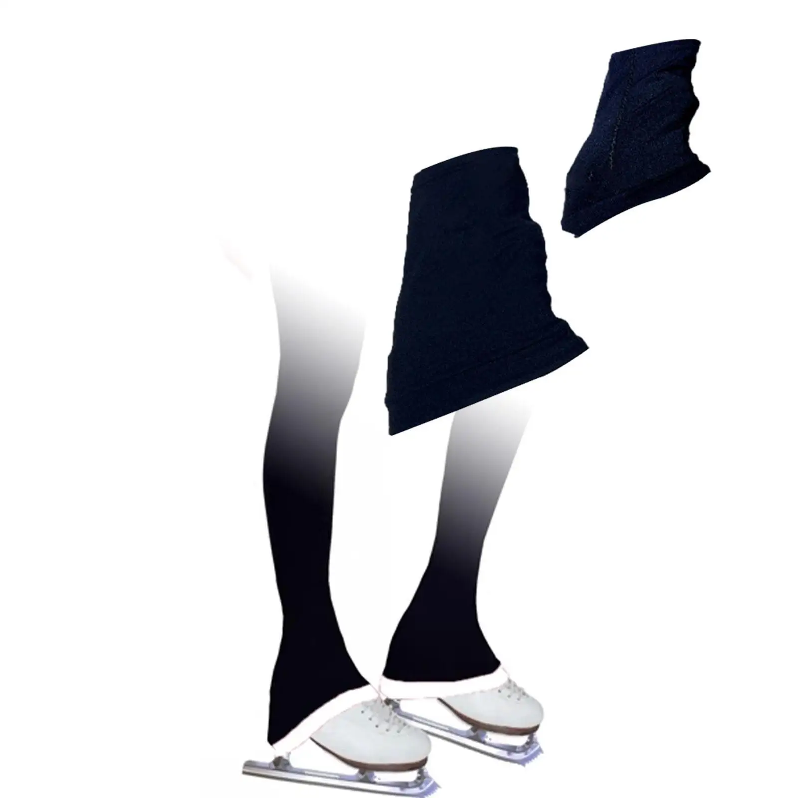 ديكور لتدفئة الساق على الجليد، مرن محمول للتدريب على حفلة التمارين الرياضية، أسود