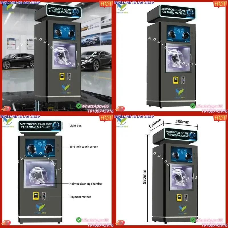 CECertificate VFresh New Design Intelligent Machine for Public Mini Helmet Cleaning Vending Machine