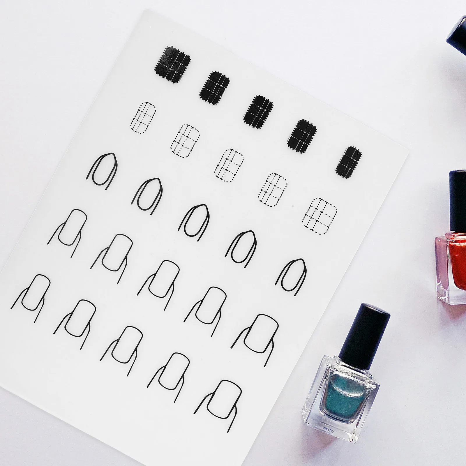 

Silicone Nail Coloring Mat Large Transparent Reusable Washable Nail Art Practice Pad for Stamping Design Manicure Cushion