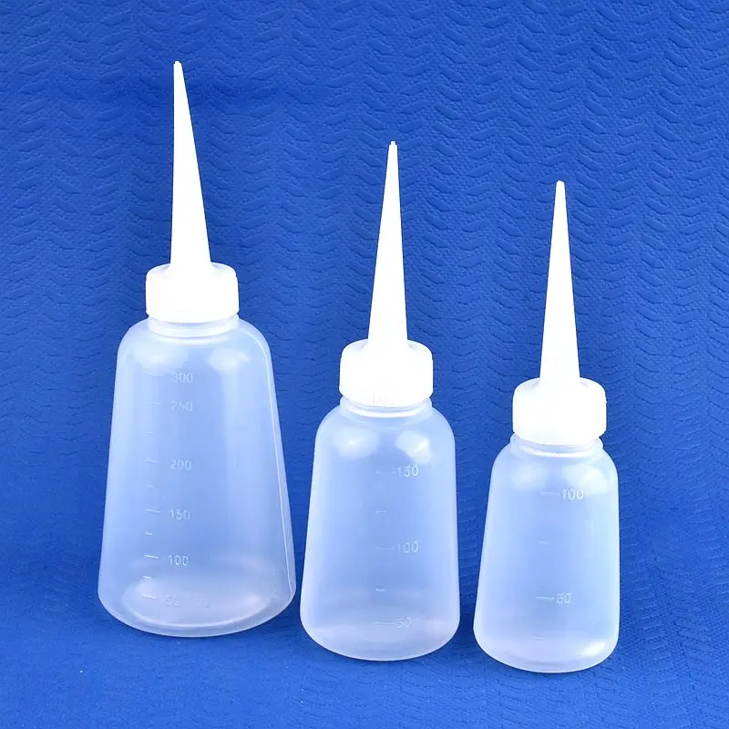 

100/150/250ml Plastic Clear Tip Applicator Bottle Plastic Squeeze Bottle With Tip Cap For Crafts Art Glue Multi Purpose Refillab