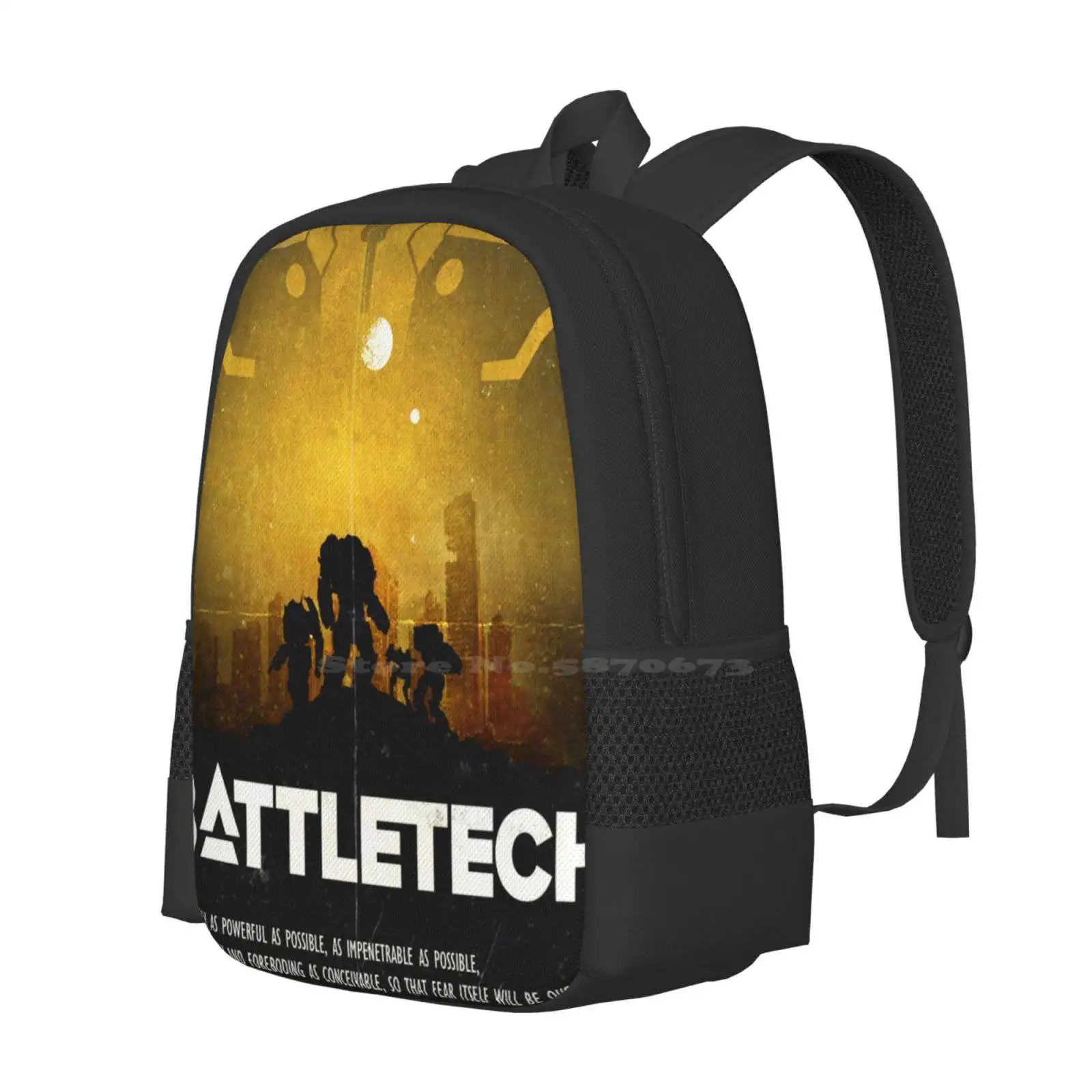 Battletech - Atlas Hot Sale Schoolbag Backpack Fashion Bags Battletech Mechwarrior Atlas